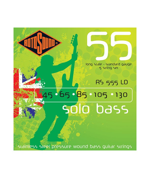 Jeu de 5 cordes SOLO BASS PRESSURE WOUND Standard 45-130