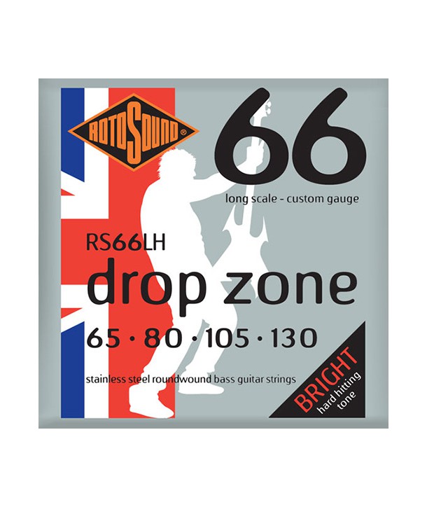 Jeu de cordes SWING BASS Drop Zone 65-130 filé rond STAINLESS STEEL