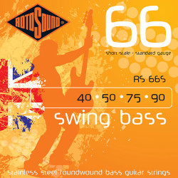 Jeu de cordes SWING BASS 40-90 filé rond STAINLESS STEEL Diapason court