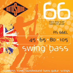 Jeu de cordes SWING BASS 45-105 filé rond STAINLESS STEEL Diapason extra-long