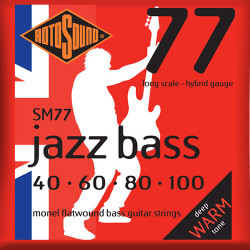 Jeu de cordes JAZZ BASS filé plat Hybrid 40-100
