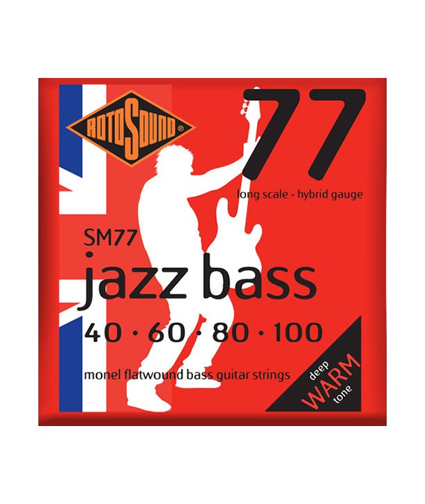 Jeu de cordes JAZZ BASS filé plat Hybrid 40-100
