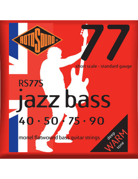 Jeu de cordes JAZZ BASS filé plat Diapason Court 40-90