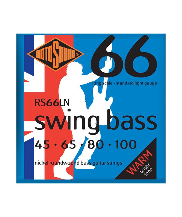 Jeu de cordes SWING BASS Standard-Light 45-100 filé rond NICKEL