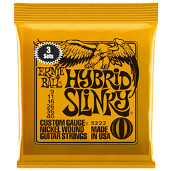 Pack of 3 electric strings sets Hybrid Slinky 9-46
