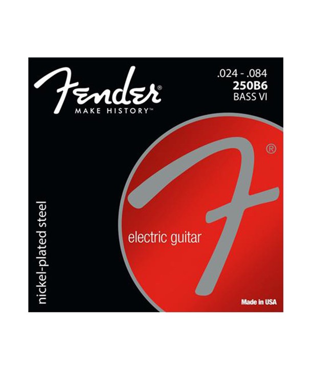 Jeu de 6 cordes électriques Bass VI Acier plaqué Nickel 24-84