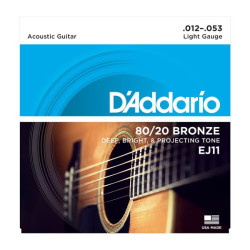 Jeu de cordes Folk Bronze 80/20 Light 12-53