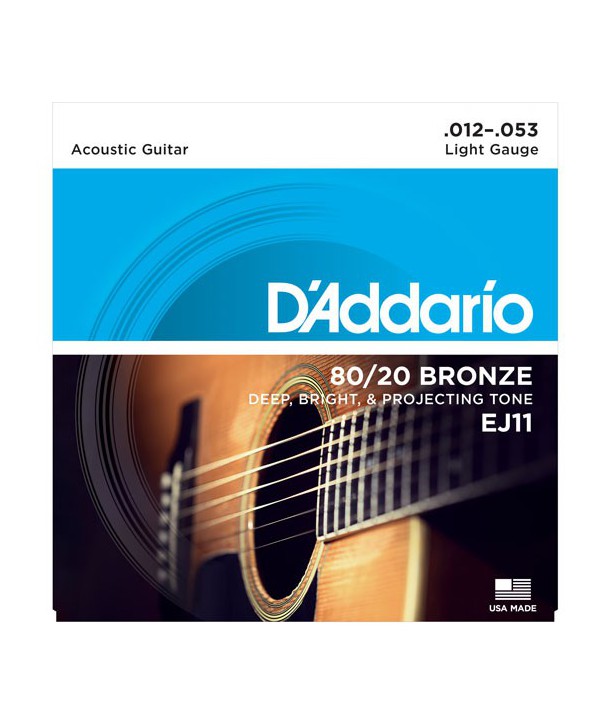 Acoustic strings set 80/20 Bronze Light 12-53