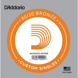 Corde unité 23 acoustique filée Bronze 80/20