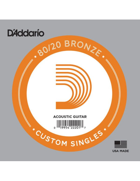 Corde unité 32 acoustique filée Bronze 80/20