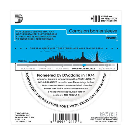 Jeu de cordes Folk Phosphore-Bronze Light 12-53