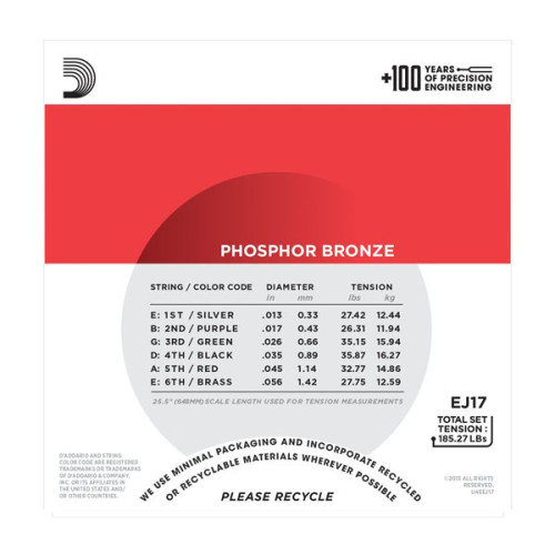 Jeu de Jeu de cordes Folk Phosphore-Bronze Medium 13-56 Folk Phosphore-Bronze Medium 13-56