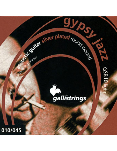 Acoustic strings Set Ball end Gypsy Jazz Light 10-45