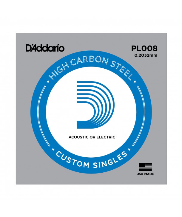 Acoustic or electric single string Plain Steel 8