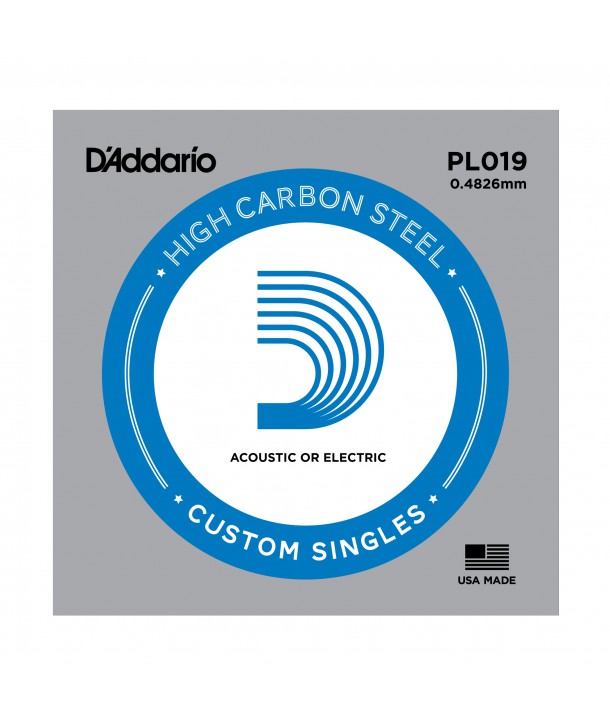Acoustic or electric single string Plain Steel 19