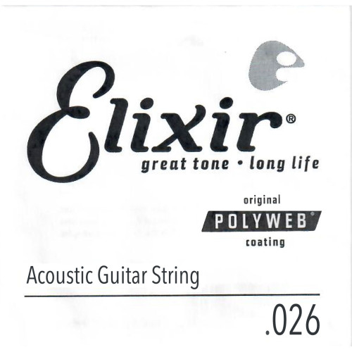 Single 26 acoustic String Polyweb Bronze wound
