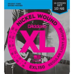 Electric strings set Nickel Wound 12 strings Regular-light 10-46