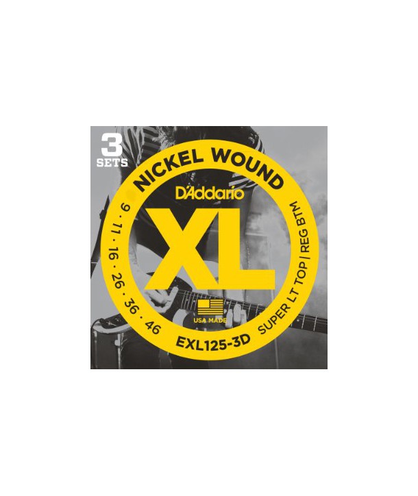 3 juegos de Cuerdas eléctrica Nickel Wound Super LTHB 9-46