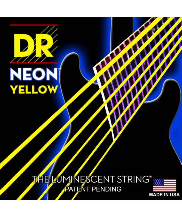 Electric strings set DR SuperStrings Neon Hi-Def Yellow 9-42