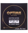 Jeu de cordes électriques Gold Strings filé rond Custom Light 9-46