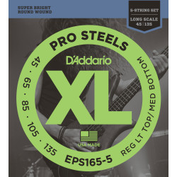 Jeu de corde basse PROSTEEL 45-135 Regular Light Top/Médium Bottom 5 cordes
