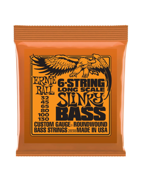 Jeu de cordes Slinky Bass Longscale 6 cordes 32-130