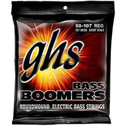 Jeu de cordes Basse BOOMERS Basse NICKEL Regular 50-107 Short Scale filé rond