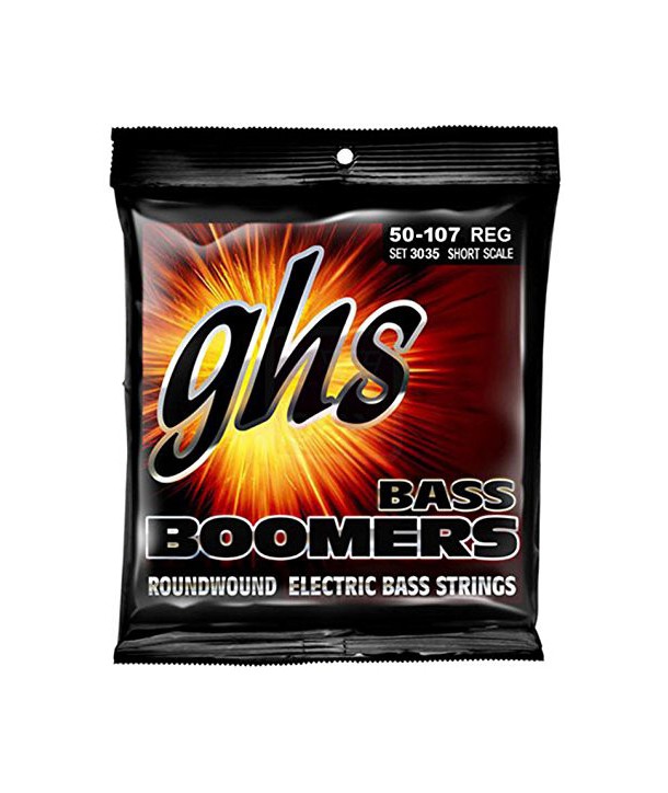 Jeu de cordes Basse BOOMERS Basse NICKEL Regular 50-107 Short Scale filé rond