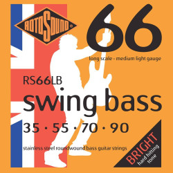 Jeu de cordes SWING BASS Médium-light 35-90 filé rond STAINLESS STEEL