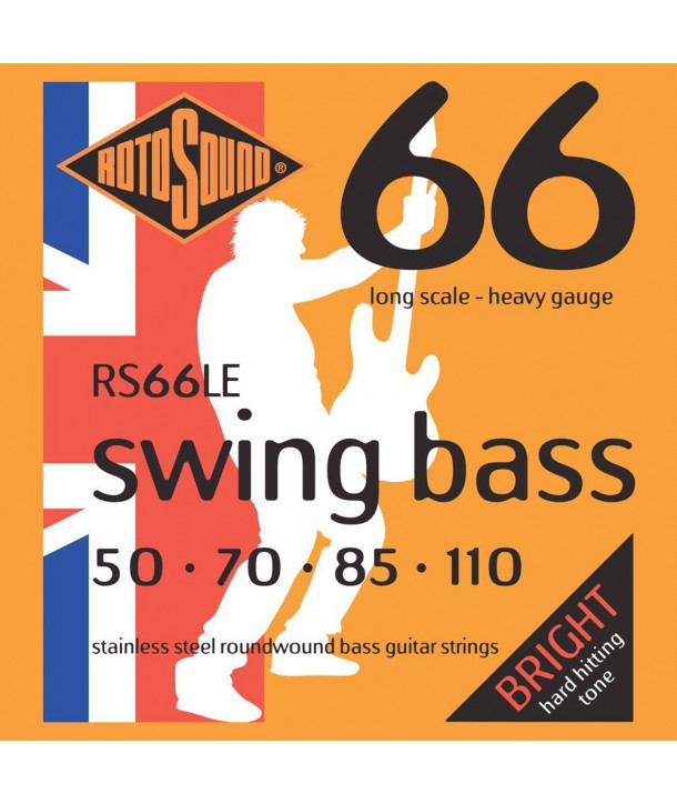 Jeu de cordes SWING BASS Heavy 50-110 filé rond STAINLESS STEEL