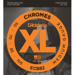 Jeu de cordes Chrome basse filé plat Regular 50-105