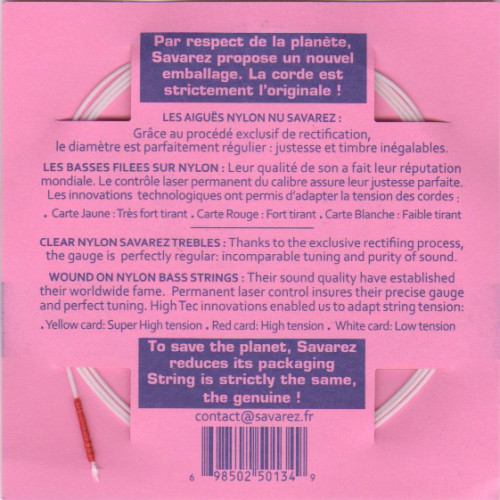 Classic single string Plastic wound on nylon 2nd High tension