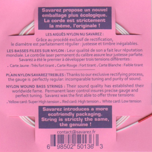 Corde à l'unité de Sol Carte Rouge filée plastique