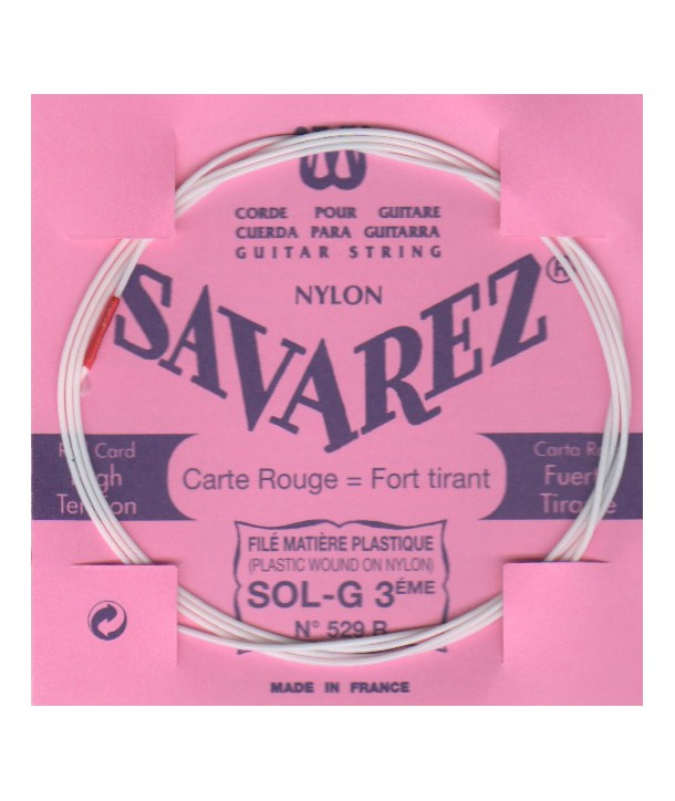 Corde à l'unité Sol filée plastique Carte Rouge Tension forte