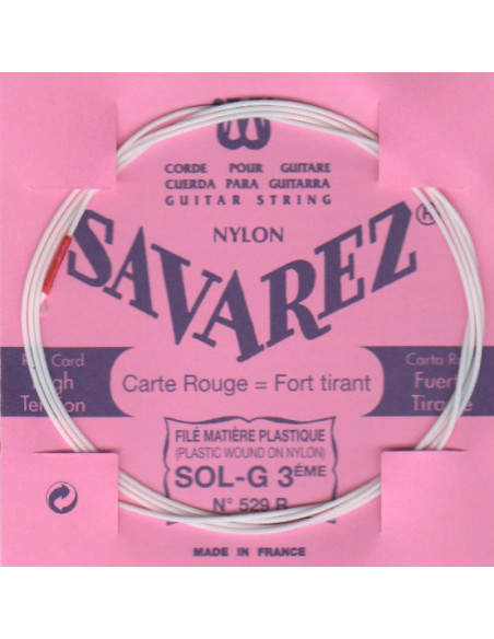 Corde à l'unité Sol filée plastique Carte Rouge Tension forte