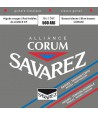 Jeu de cordes classique CORUM ALLIANCE Rouge/Bleu tension hybride 500ARJ