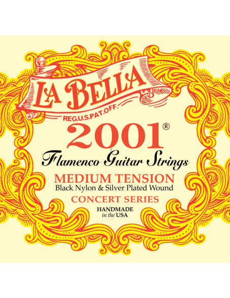 Jeu de cordes classiques Série 2001 Flamenco Tension medium
