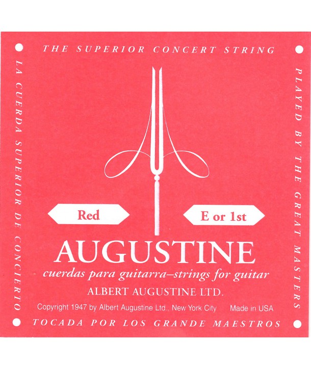 Corde unité Mi aigu - nylon standard - tension rouge normale