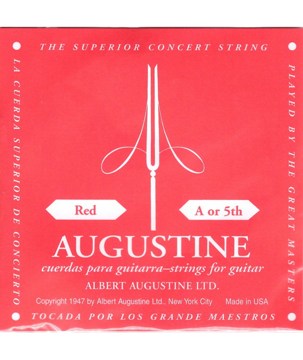 Corde unité La - nylon filé argenté - tension rouge normale