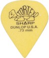 Lot de 6 médiators Tortex SHARP 0,73 MEDIUM-SOUPLE