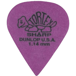 Lot de 6 médiators Tortex SHARP 1,14 DUR