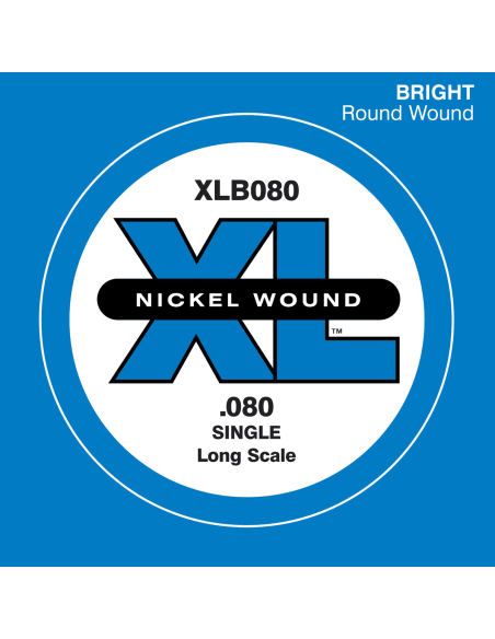 Corde à l'unité basse 80 XL nickel file rond 