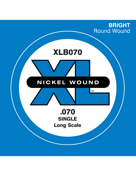 Corde à l'unité basse 70 XL nickel file rond 