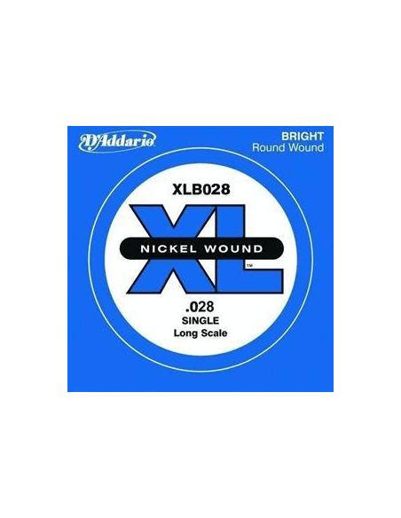 Corde à l'unité basse 28 XL nickel file rond 