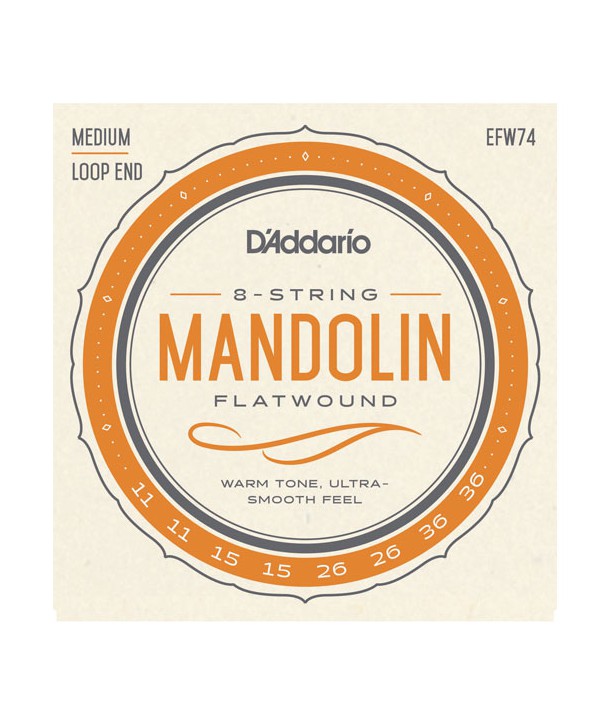 Jeu de 8 cordes pour Mandoline en phosphore bronze Medium 11-36