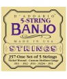 Jeu de cordes pour pour Banjo 5 Cordes Phosphore Bronze Medium