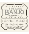 Jeu de cordes pour pour Banjo 5 Cordes Nickel Light