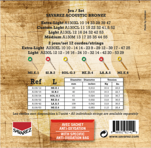 Jeu de cordes folk Bronze light 12-53