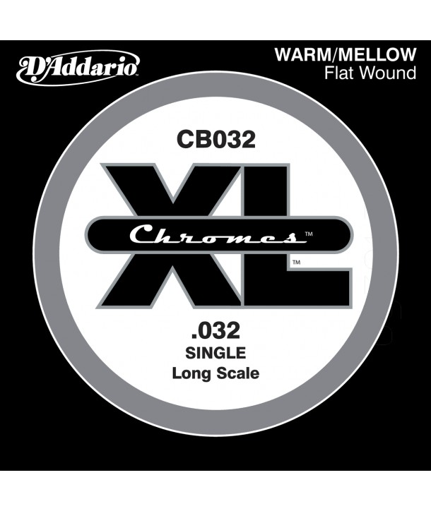 Corde à l'unité basse 32 XL Chrome file plat 