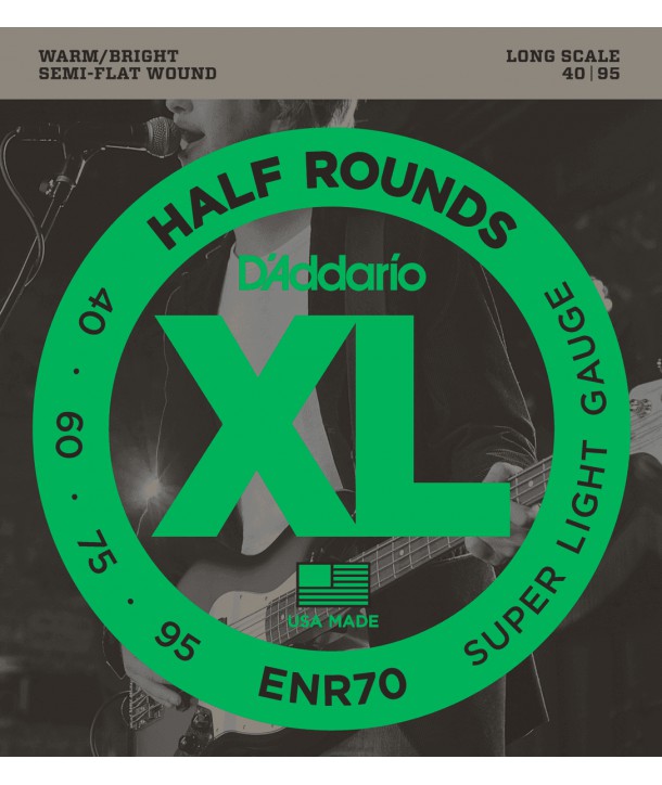 Jeu de cordes Chrome basse filé plat Super-soft 40-95